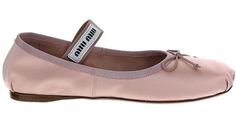 miu miu satin ballet|satin ballerina.